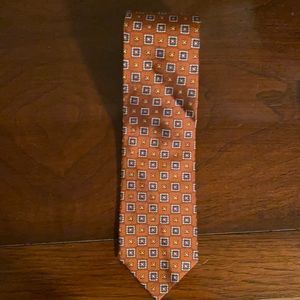 Orange with Navy Tie